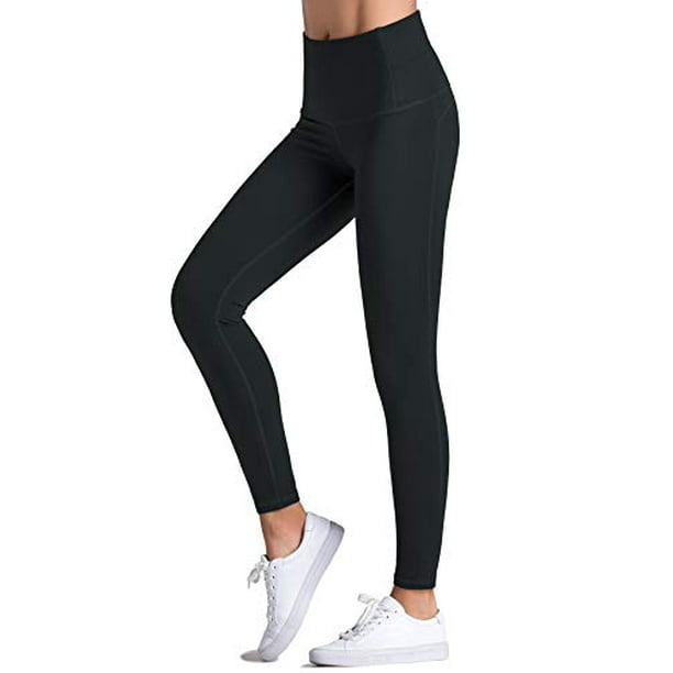 Dragon Fit compression Yoga Pants Power Stretch Workout Leggings with High  Waist Tummy control (Large, Ankle-charcoal grey) 