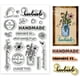 thumbnail image 1 of Sellos transparentes de silicona hechos a mano para hacer tarjetas, álbumes de fotos, decoración y scrapbooking DIY, 4,33 x 6,30 pulgadas., 1 of 9