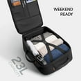 thumbnail image 3 of Sharper Image Venture Weekender Travel Laptop Backpack, TSA-Approved 23L Carry-On Bag Fits 17” Laptop, Water-Resistant, Black, 3 of 10