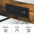 thumbnail image 5 of HOOBRO Kitchen Island with Power Outlet 3 Tier Storage Shelf  Kitchen Dining Room Rustic Brown BF021ZD01, 5 of 8