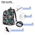 thumbnail image 3 of Vsdgher Rottweiler Print Canvas Backpack Travel Rucksack Unisex Knapsack 15.7/17.7Inch Laptop Backpack for Work,College-Small, 3 of 5