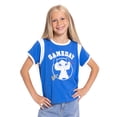 thumbnail image 4 of Stitch Girls Graphic Game Day Tee with Short Sleeves, Sizes 4-16, 4 of 6