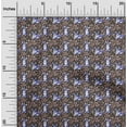 thumbnail image 2 of oneOone Silk Tabby Brown Fabric Floral & Puppies Fabric For Sewing Printed Craft Fabric By The Yard 42 Inch Wide, 2 of 5