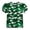 Green, variant on Girls Brush Stroke Camouflage Puff Sleeve Tops 4-15 Years, Summer Casual Round Neck Shirts for Daily Play Outdoor
