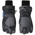thumbnail image 3 of EPYA Kids Boys Thinsulate and Waterproof Ski Glove, Black with Dark Line, L, 3 of 4