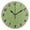 Leaf Green, variant on Dailycode Round Wall Clock Battery Operated Silent Non-Ticking Hanging Clock Gold Pointer 10" Leaf Green