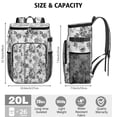 thumbnail image 3 of Travel Cooler Bag - Pioneer Flower Floral Print Pattern Camping Beer Cooler Backpack with Bottle Opener- Waterproof Insulated Picnic Backpacks - Cooler Bag for Beach, 3 of 6