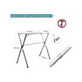 thumbnail image 3 of Debao Clothes Drying Rack, 79 Inches Laundry Drying Rack Adjustable and Foldable Space Saving Hanger Rack Stainless Steel Garment Rack for Indoor Outd, 3 of 4