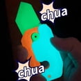 thumbnail image 2 of Cuchillo de gravedad luminoso, cuchillo de zanahoria, tarjeta de empuje de descompresión, juguete pequeño, impresión 3D, forma de cuchillo de zanahoria, juguetes para niños, 2 of 4