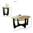 thumbnail image 3 of Steve Silver Matinee 3 Piece Glass Top Coffee Table Set in Black, 3 of 3