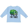 thumbnail image 3 of Inktastic 2nd Birthday Garbage Truck Party Boys Long Sleeve Toddler T-Shirt, 3 of 5
