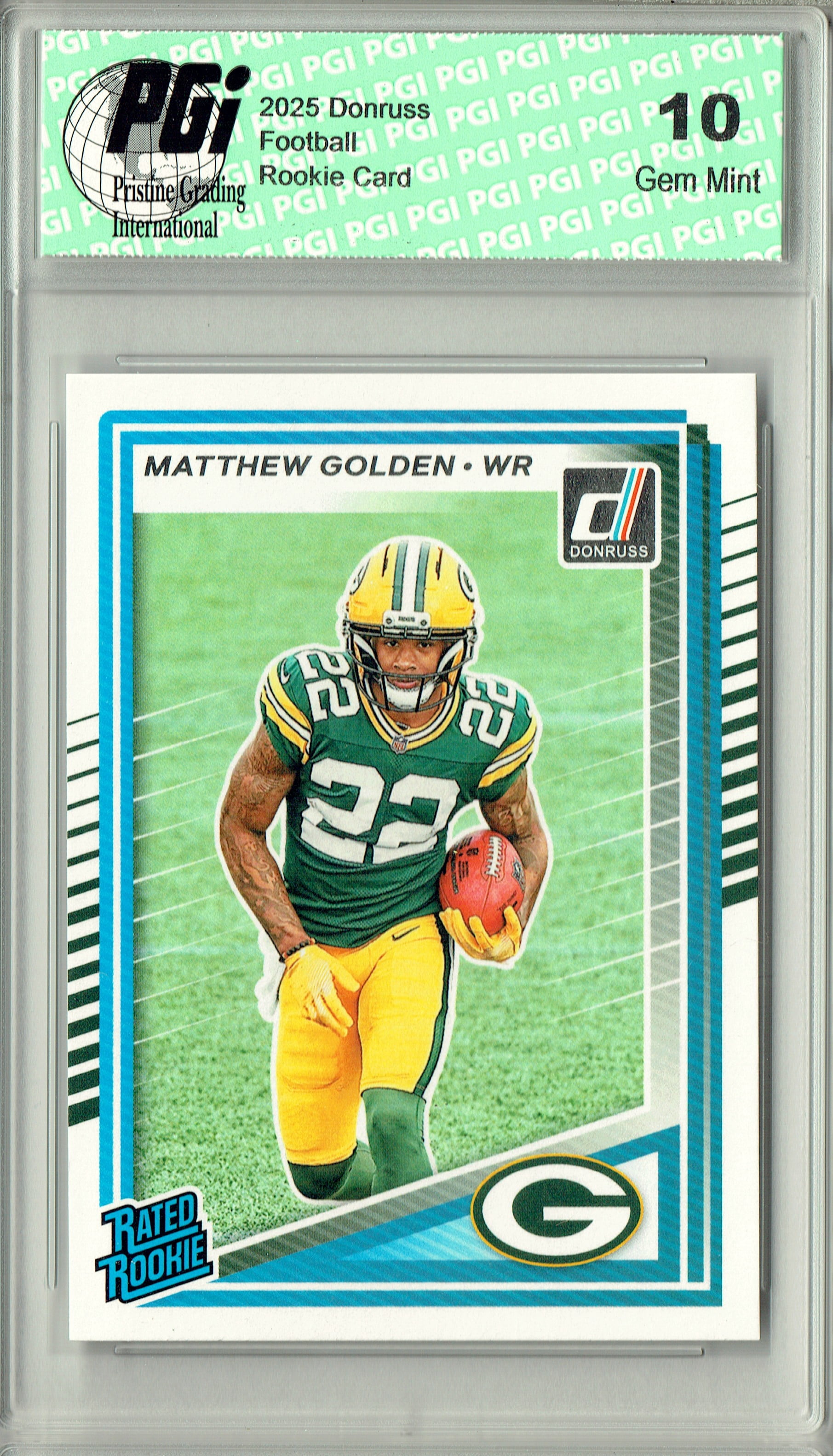 Matthew Golden 2025 Donruss Football #311 Rookie Card PGI 10 - Walmart.com
