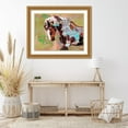 thumbnail image 3 of Stephen Chambers 24x19 Gold Ornate Wood Framed With Double Matting Wall Art Titled - Picasso, 3 of 6