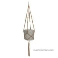 thumbnail image 1 of Macramé Jardinière Suspendue en Jute et Bois Style, 1 of 1