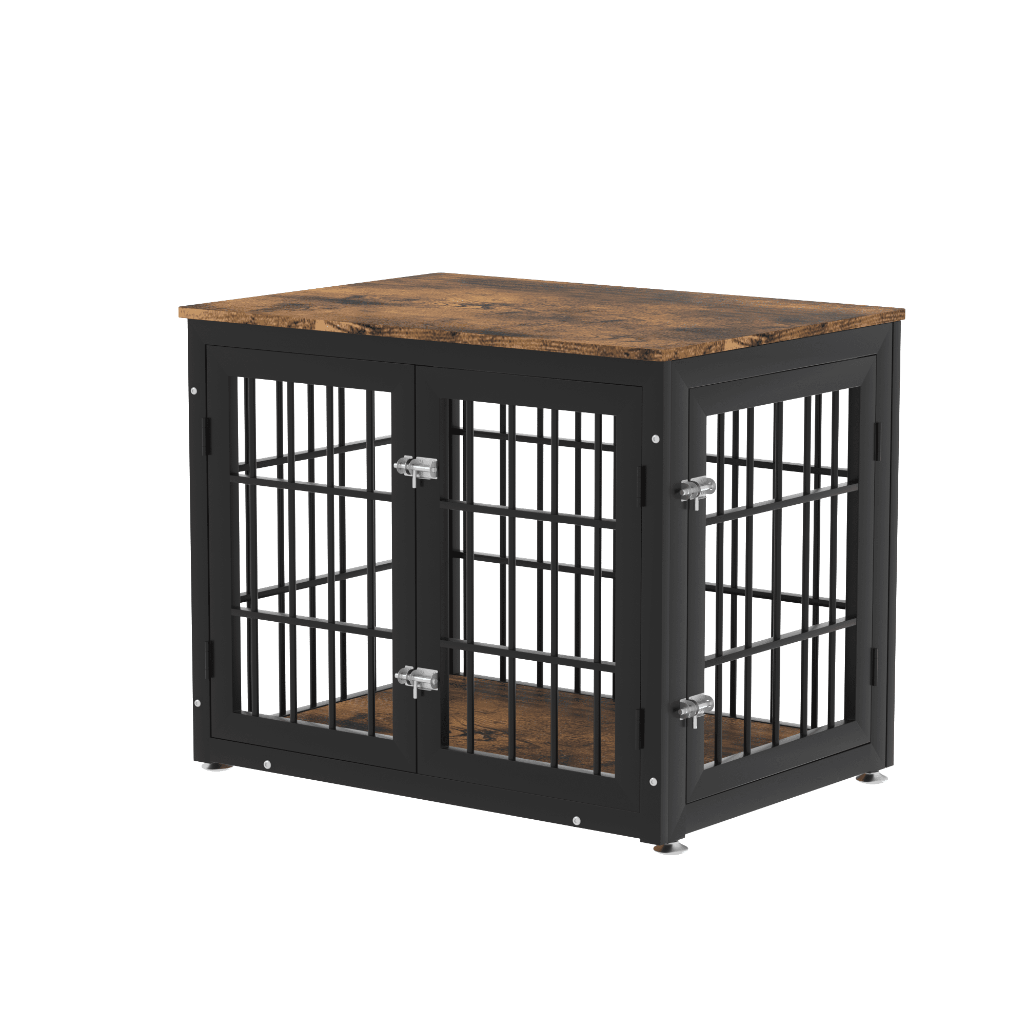 32.7" Heavy Duty Dog Crate Furniture for Medium Dogs, Wood Kennel Pet