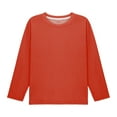 thumbnail image 5 of Bovxnpu Girls Long Sleeve T Shirts Kids Spring Fall Tops School Tee Kids Undershirt Casual Loose Long Sleeve Undershirt Tops, 5 of 7