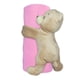 thumbnail image 4 of Sabana Para Bebé Frazada Rosa Con Sujetador Oso Importadora La Merced Fieltro Hipoalergénico, 4 of 6