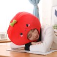 thumbnail image 4 of Apple Shaped Plush Cap Funny Hats For Adults 1Pack Masquerade Style Red, 4 of 9