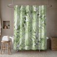 thumbnail image 4 of Creative Products Watercolor Monstera 3 71x74 Shower Curtain, 4 of 7