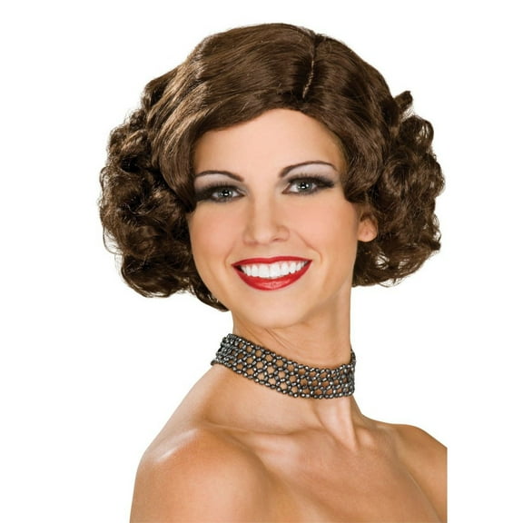 Brown Flapper Wig
