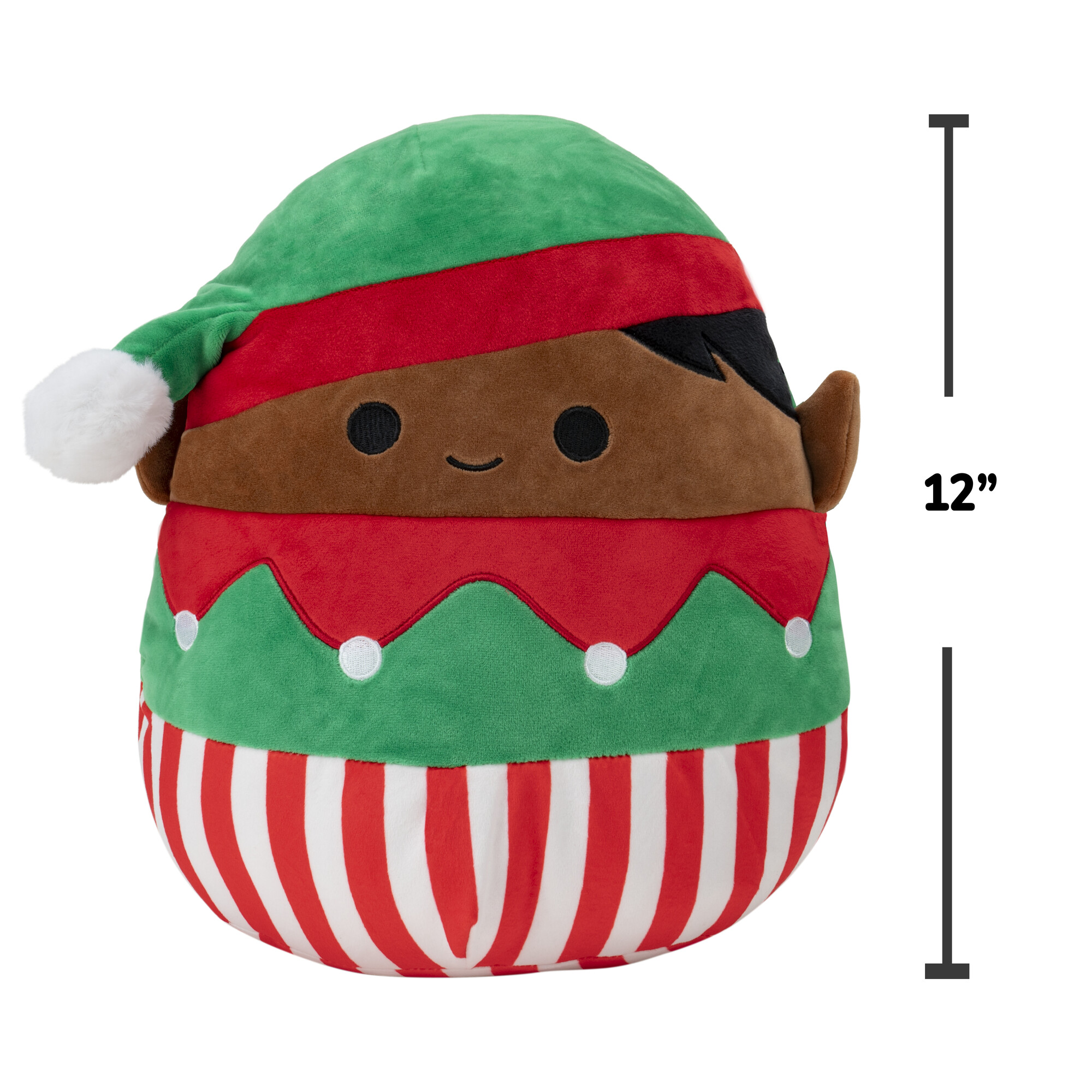 Squishmallows 12 inch Ezrah the Red and Green Elf Boy - Child's Ultra Soft Stuffed Plush Toy - image 2 of 7