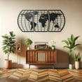 thumbnail image 6 of World Map Metal Wall Art, 6 of 6