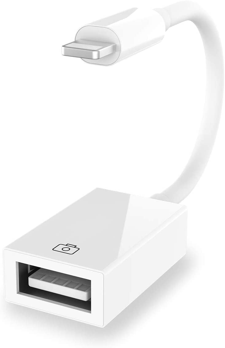Adapter OTG IPHONE/ IPAD/ Ipod 30 Pin To USB Female Keyboard/Mouse Black 
