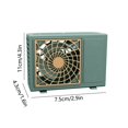 thumbnail image 3 of Ventilador de escritorio USB Ventilador de escritorio portátil Acondicionador de aire Factor de forma Pequeño Ventilador de escritorio pequeño y silencioso para oficina en casa al aire libre 3, 3 of 7
