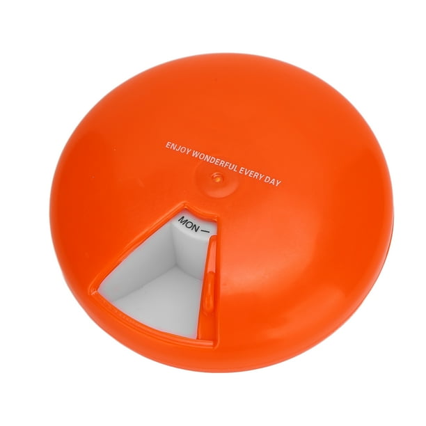 Caja Organizadora de Medicina Portátil de 7 Rejillas Caja Giratoria de Pastillas Semanales Almacenamiento Independiente de Gran Capacidad para Viajes en Casa Al Aire Libre ANGGREK Otros