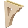 thumbnail image 5 of Ekena Millwork 3 1/2"W x 16"D x 24"H Thorton Traditional Rough Cedar Woodgrain TimberThane Bracket, Primed Tan, 5 of 6