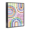thumbnail image 2 of Stupell Industries Modern Bright Playful Rainbow Arches Black Framed Giclee Art, 11 x 14, by Amber Sterling, 2 of 8
