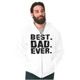 thumbnail image 3 of Best Dad Ever Worlds Coolest Father Zip Hoodie Sweatshirt Men Brisco Brands M, 3 of 6