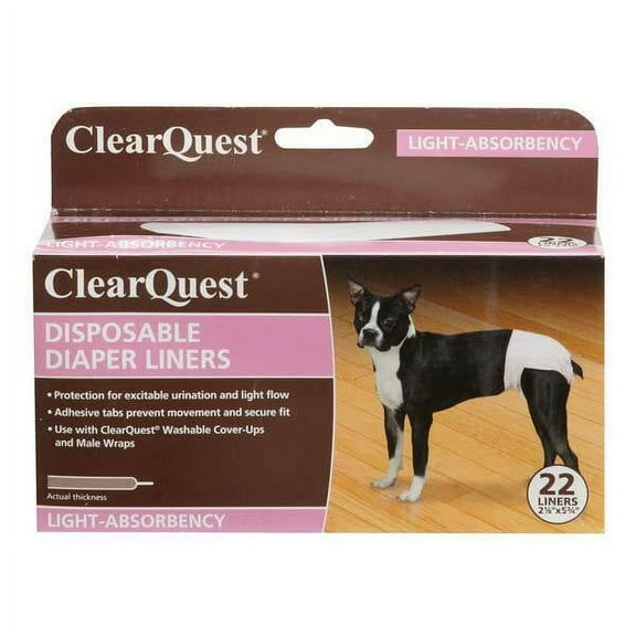 Doggy Diaper Liners Light Absorbancy Disposable Dog House Potty Training 44 Pack