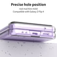 thumbnail image 4 of MonsDirect for 6.7 inch Samsung Galaxy Z Flip 3 5G 2021 Case, Hinge Protection Hard PC Back Shell Anti-Drop Slim Shockproof Full Coverage with Independent Lens Circle for Galaxy Z Flip 3, Clear, 4 of 7