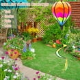 thumbnail image 3 of PULLIMORE 2 Pack Hot Air Balloon Wind Spinner Garden Outdoor Hanging Decor Lawn Yard Ornaments Rainbow Wind Hanging Windsock Catchers Ornaments, 3 of 9