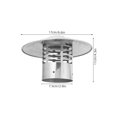 thumbnail image 2 of TEHAUX Sombrero Redondo Para Chimenea De Acero Inoxidable Con Protección Contra Lluvia Y Ventilación Mejorada, 2 of 8