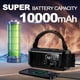 thumbnail image 4 of 3X Radio Meteorológica de Emergencia FM/AM/, Radio Portátil con Manivela, Linterna, Energía Solar de 10000 MAh para Acampar Al Aire Libre, 4 of 5
