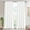 Light Blue, variant on Lipa Coastal Chic Scalloped Edge Light Filtering Curtain Panel,White with Navy Trim,White Curtain for Living Room Bedroom,52" x 84"