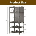 thumbnail image 4 of LUMAMIN 3D Printer Cabinet, Heavy-Duty Metal 3D Printer Enclosure with 2 Filament Storage Rack, Noise Reduction, 28.90" W x 23.20" D x 66.5" H, 4 of 9