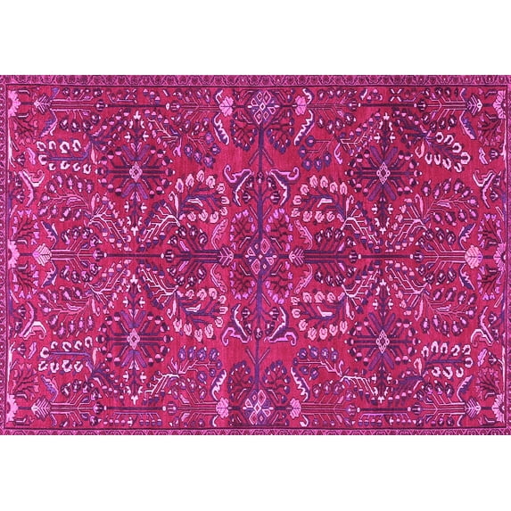Ahgly Company Indoor Rectangle Persian Pink Traditional Area Rugs, 5' x 8'