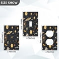 thumbnail image 4 of Switch Panel Switch Decoration 2.76x4.53x0.28 Inches Unused Outlet Cover Switch Plate Wall Plates Living Room Kitchen Bedroom Study Switches Gray Planet, 4 of 8
