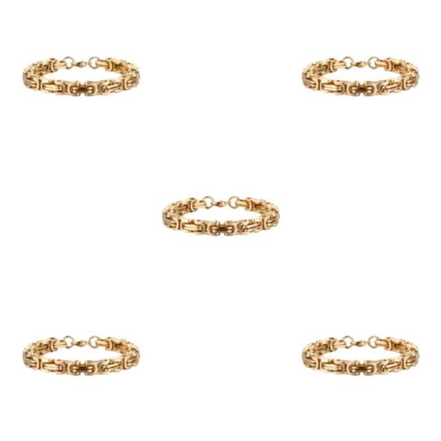 Qarigey Elegante y único collar de cadena Showcase Personality Show Personality Curb Chain Necklace All gold Type2 NO2