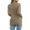 thumbnail image 4 of Outfmvch sweaters for women Cardigans With Pockets Casual Lightweight Open Front Cardigan Sweaters womens tops womens sweaters Khaki, 4 of 9