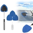 thumbnail image 2 of Clearance Windshield Cleaner Microfiber Car Window Cleaner With 4 Reusable And Washable Extendable Handle And Spray Bottle Auto Interior Exterior Glass Wiper Car Window Cleaning 50Ml, 2 of 9