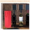 thumbnail image 5 of Uxcell Wine Gift Bags, Paper Wine Bottle Gift Bag Wine Bag Bulk with Handles for Gift Christmas Wedding Birthday Anniversary Party Pink, 5 of 7