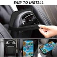 thumbnail image 6 of Bingfone Car Four-Season Universal Armrest Box Mat,Car Armrest Seat Cover Soft Leather Waterproof Armrest Cover Center Console Mat-Little Sea Turtles, 6 of 7