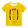 thumbnail image 2 of Niño Pequeño Camisa de Pascua Chico Manga Corta Camiseta Gráfica Cuello Redondo Crop Top para 3-14 Años Niñas Y Chico, 2 of 5