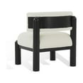 thumbnail image 5 of SAFAVIEH Couture Rosabryna Modern Boucle Solid Accent Chair, Ivory/Black, 5 of 5