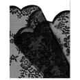 thumbnail image 6 of Black Lace Curtains 84 Inches Long - Vintage Floral Black Sheer Curtains 1 Panel, Gothic Sheer Lace Curtains for Living Room, Rod Pocket Black Sheer Window Curtain Panels, 52 x 84 Inch, Black, 6 of 9