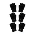 thumbnail image 1 of wonima44 Geyoga 3 Pairs Kids Fingerless Gloves Winter Flip Gloves Warm Convertible Mitten for Girls Teenager Half Fingerless Mittens, 1 of 1